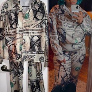 Button Down Shirt & Pants Set